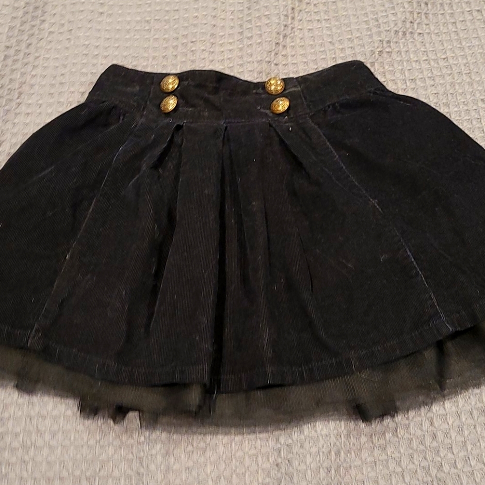 Baby Gap Girls corduroy black dress skirt
